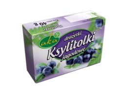 Ksylitolki drażetki pudrowe jagodowe 40g b/c AKA