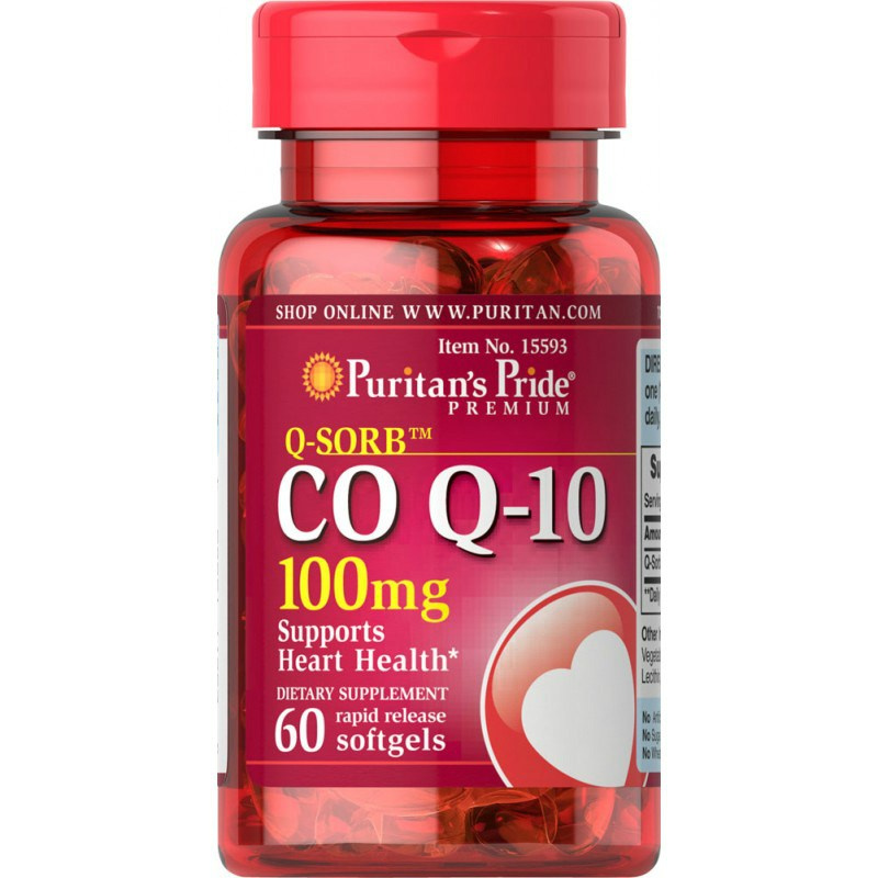 Puritans Pride Koenzym Q-10 100 mg, 60 kaps