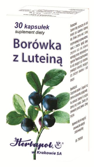 Borówka z Luteiną 30kaps. HERBAPOL KRAKÓW