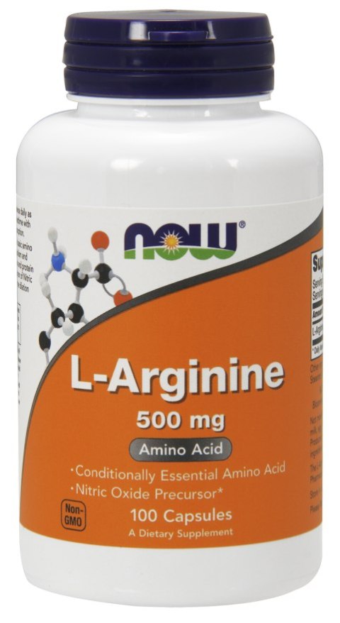 NOW FOODS L-Arginine 500mg 100caps.