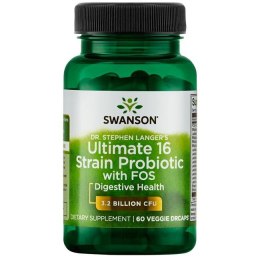SWANSON Ultimate 16 Strain Probiotic with FOS 60dr vcaps.