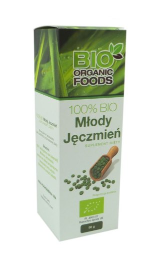 100% BIO Młody jęczmień TABLETKI 280g (ekstrakt - sok) BIO ORGANIC FOODS