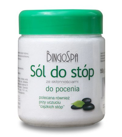 BINGOSPA Sól do stóp przeciw poceniu 550g