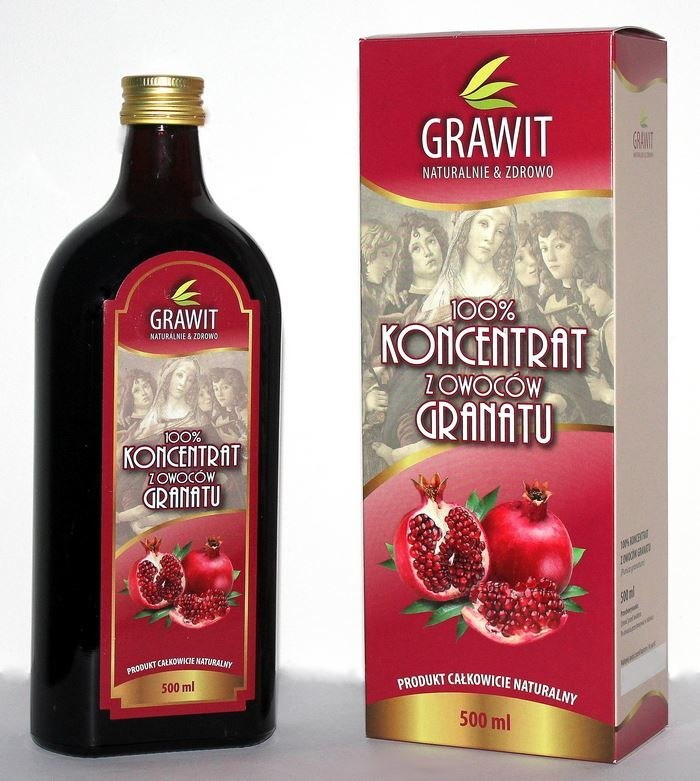 GRAWIT - 100% Koncentrat z owoców Granatu 500ml