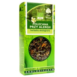 Herbata Polecana przy alergii BIO 50g DARY NATURY