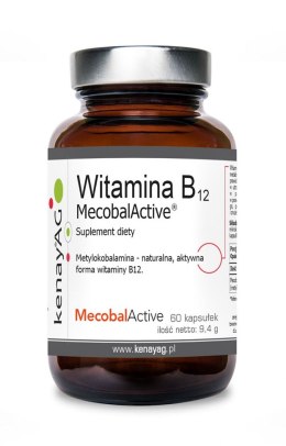 KENAY Witamina B12 250mcg, 60kaps. - metylokobalamina MecobalActive