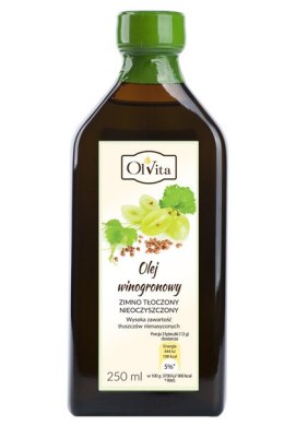 OLVITA Olej winogronowy zimnotłoczony nieoczyszczony 250ml