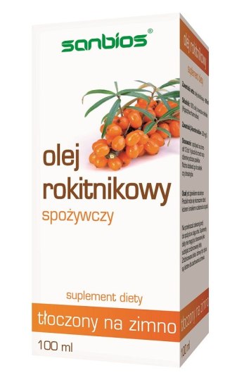 SANBIOS Olej rokitnikowy spożywczy 100ml