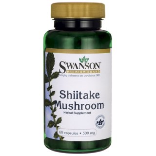 SWANSON Shiitake Mushroom 500mg, 60kaps.