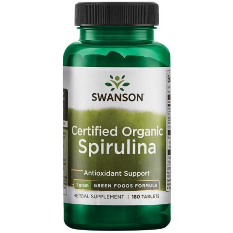SWANSON Spirulina Certified Organic 180tabl.