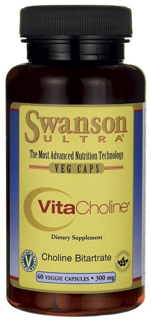SWANSON VitaCholine 300mg, 60kaps. - Cholina