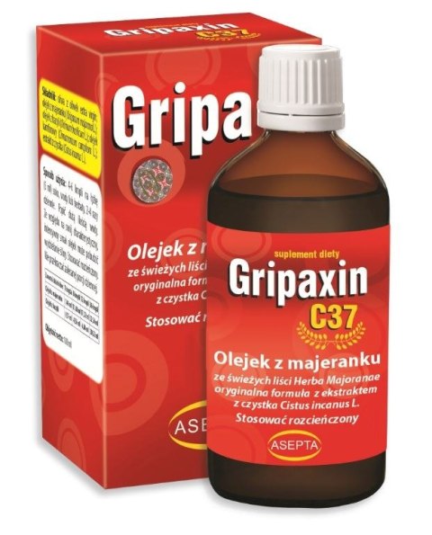 ASEPTA Gripaxin C37 10ml - Olejek z majeranku i bazylii + ekstr. z czystka