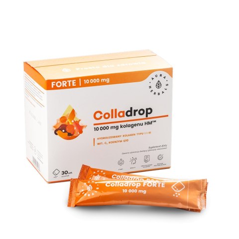 AURA HERBALS Colladrop FORTE saszetki - kolagen morski 10000 mg, 30 sasz.