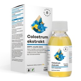 AURA HERBALS Colostrum ekstrakt - 100% czysta siara bydlęca w płynie 125ml