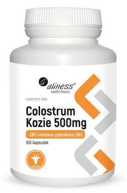 Aliness Colostrum Kozie IG 28% 500 mg x 100 kaps.
