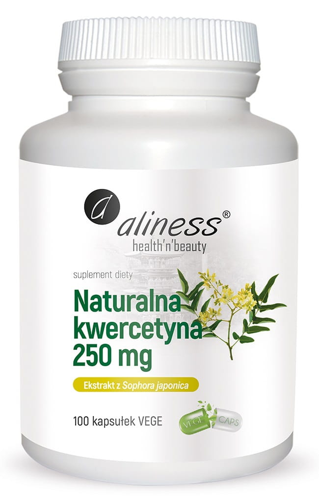 Aliness Naturalna kwercetyna 250 mg x 100 vege kaps.