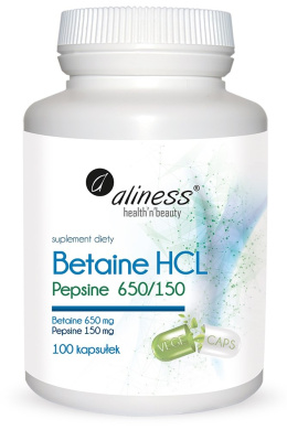 Aliness Betaine HCL, Pepsyna