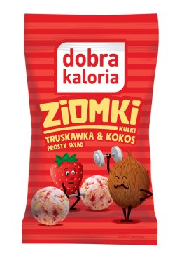 DOBRA KALORIA Kulki Ziomki truskawka & kokos 24g KUBARA