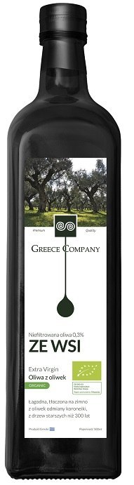 GREECE COMPANY Oliwa z oliwek ze wsi extra virgin niefiltrowana BIO 500ml