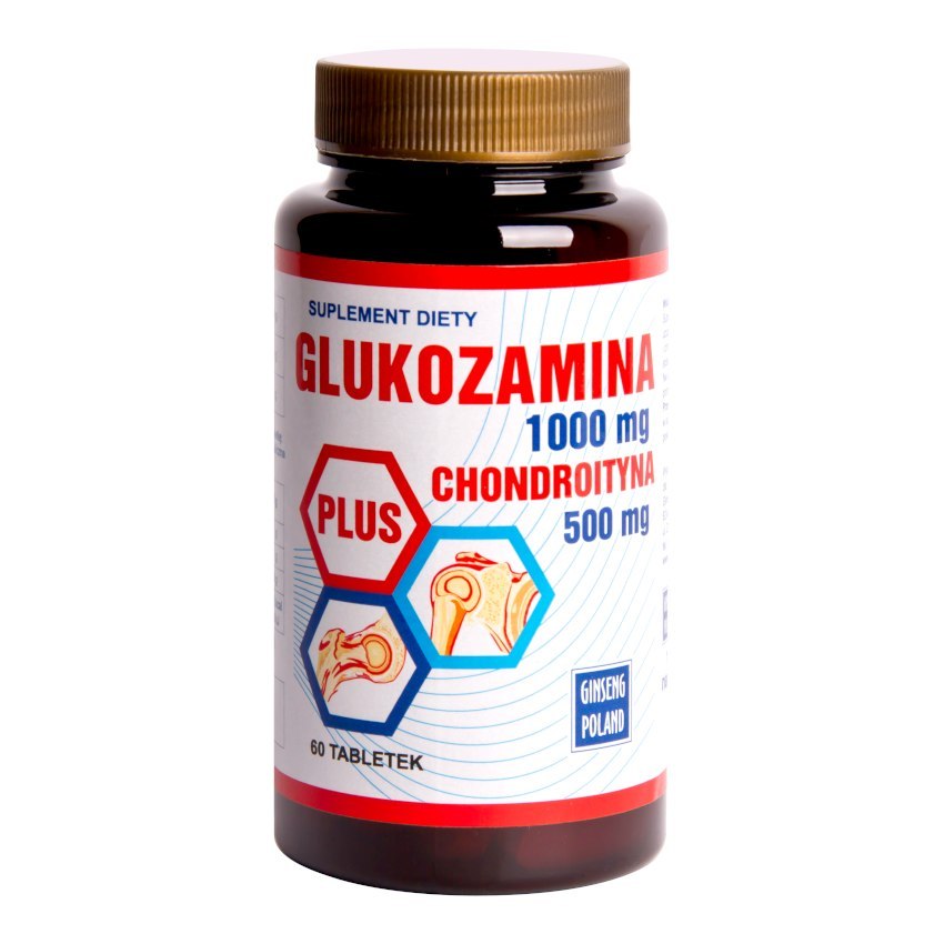 Glukozamina 1000mg + chondroityna 500mg, 60tabl. GINSENG POLAND