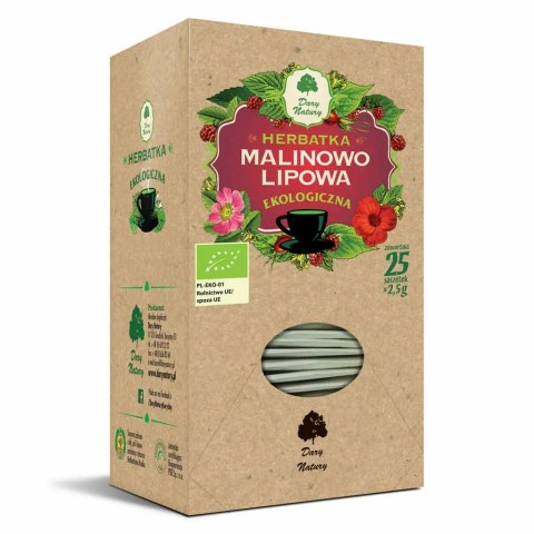 Herbatka Malinowo - Lipowa fix BIO 25*2,5g DARY NATURY