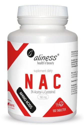 Aliness NAC N-Acetyl-L-Cysteine 190 mg (1/2 tab) x 100 tab