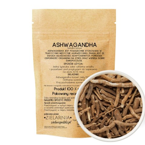 Ashwagandha korzeń cięty 50g ZIELARZPOLSKI.PL