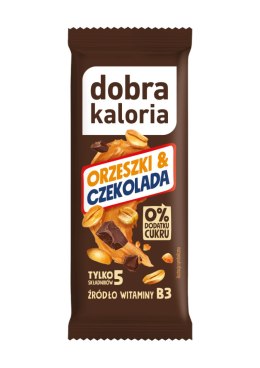 DOBRA KALORIA Baton orzeszki & czekolada 35g KUBARA
