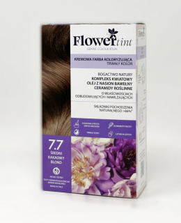 Flowertint - Kremowa farba koloryzująca do włosów 7.7 Średni kakaowy blond - Seria Kakao