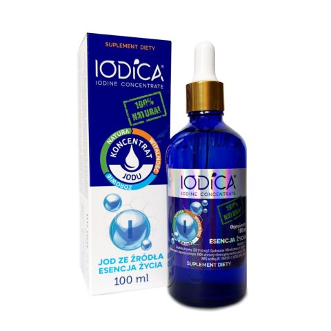 IODICA Naturalny koncentrat jodu 100ml butelka szklana + pipeta