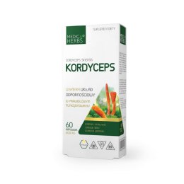 MEDICA HERBS Kordyceps 600mg, 60 kaps.