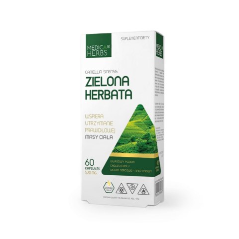 MEDICA HERBS Zielona herbata 520mg, 60 kaps.