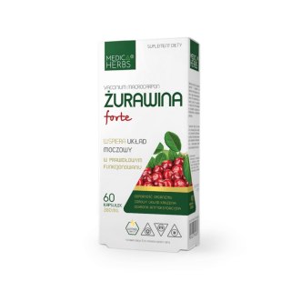 MEDICA HERBS Żurawina forte 380mg, 60 kaps.
