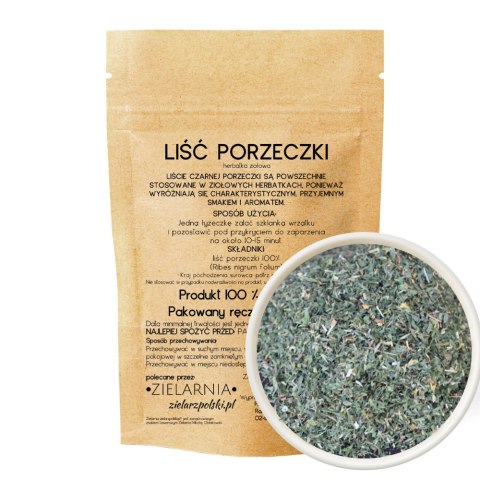 Porzeczka liść 50g ZIELARZPOLSKI.PL