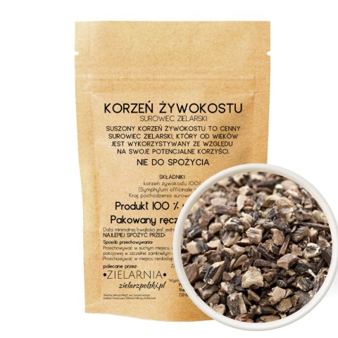 Żywokost korzeń mielony 50g ZIELARZPOLSKI.PL