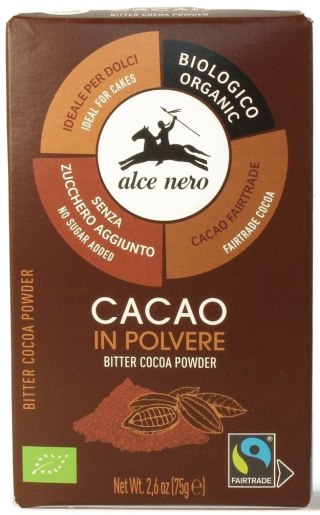ALCE NERO Kakao w proszku FAIR TRADE BIO 75g