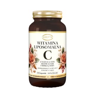 ASEPTA Witamina C liposomalna z dziką różą 100 kaps.