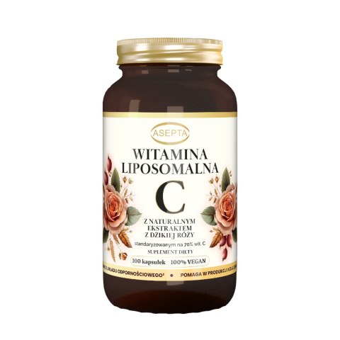 ASEPTA Witamina C liposomalna z dziką różą 100 kaps.