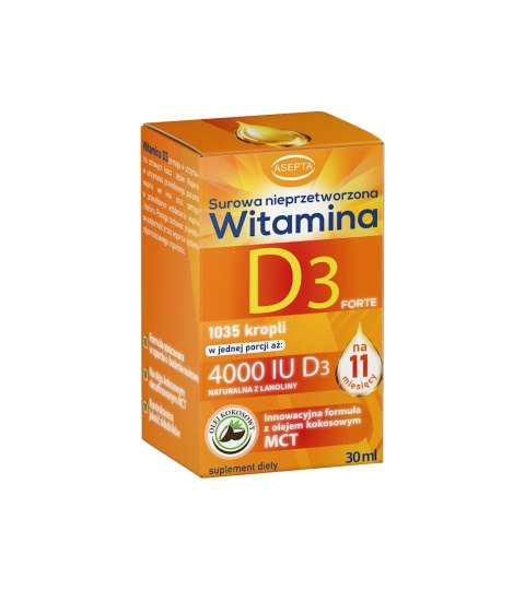 ASEPTA Witamina D3 Forte 4000 IU - 30ml