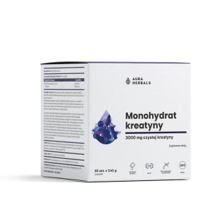 AURA HERBALS Kreatyna monohydrat saszetki 30 x 3,41g
