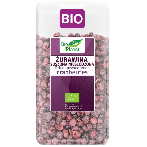 BIO PLANET Żurawina suszona niesłodzona BIO 50g