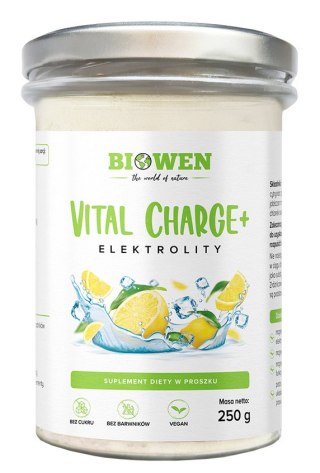 BIOWEN Elektrolity Vital Charge+ o smaku cytrynowym 250g
