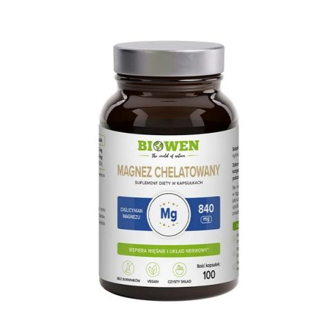 BIOWEN Magnez Chelatowany - Diglicynian - 100 kaps.