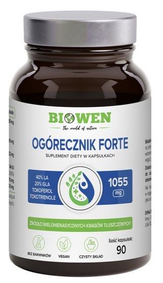 BIOWEN Ogórecznik forte 1055mg, 90 kaps.
