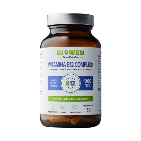 BIOWEN Witamina B12 Complex+ 60 kapsułek