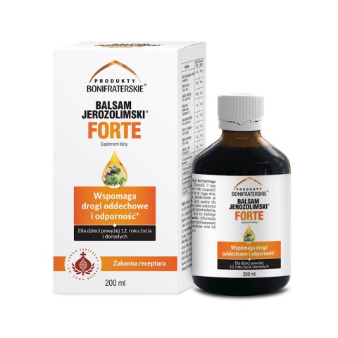 Balsam Jerozolimski FORTE 200ml PRODUKTY BONIFRATERSKIE
