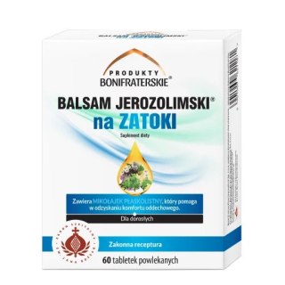 Balsam Jerozolimski na zatoki 60 tabl. powlekanych PRODUKTY BONIFRATERSKIE