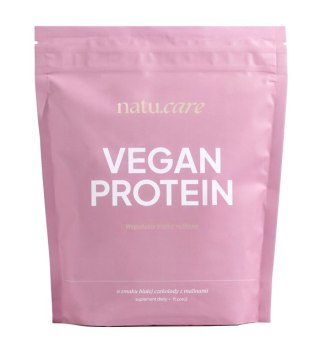 Białko wegańskie malina + biała czekolada 525g NATU.CARE