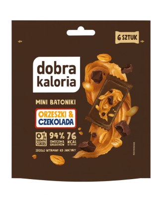 DOBRA KALORIA Mini batoniki orzeszki & czekolada 6x18g KUBARA