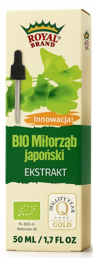 Ekstrakt z Miłorzębu japońskiego BIO 50ml ROYAL BRAND